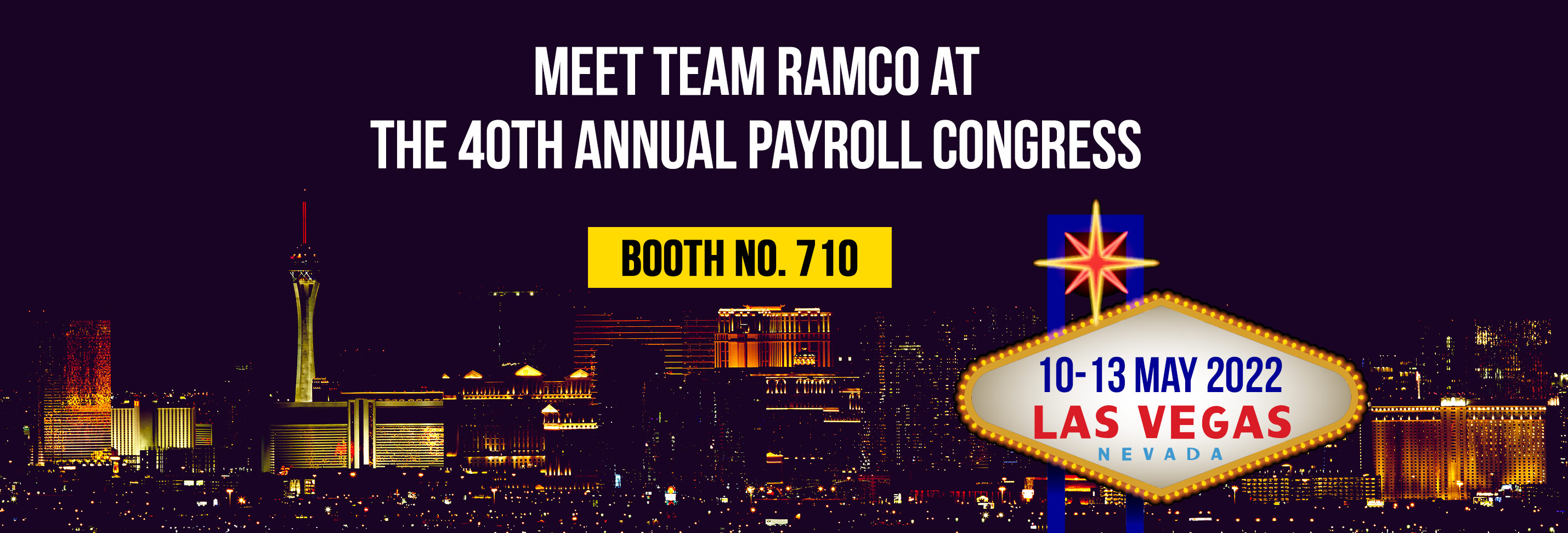 MEET TEAM RAMCO AT THE 40th ANNUAL PAYROLL CONGRESS 